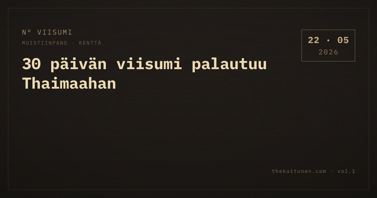 Matkailualan toimijat tukevat 30 päivän viisumivapaan paluuta